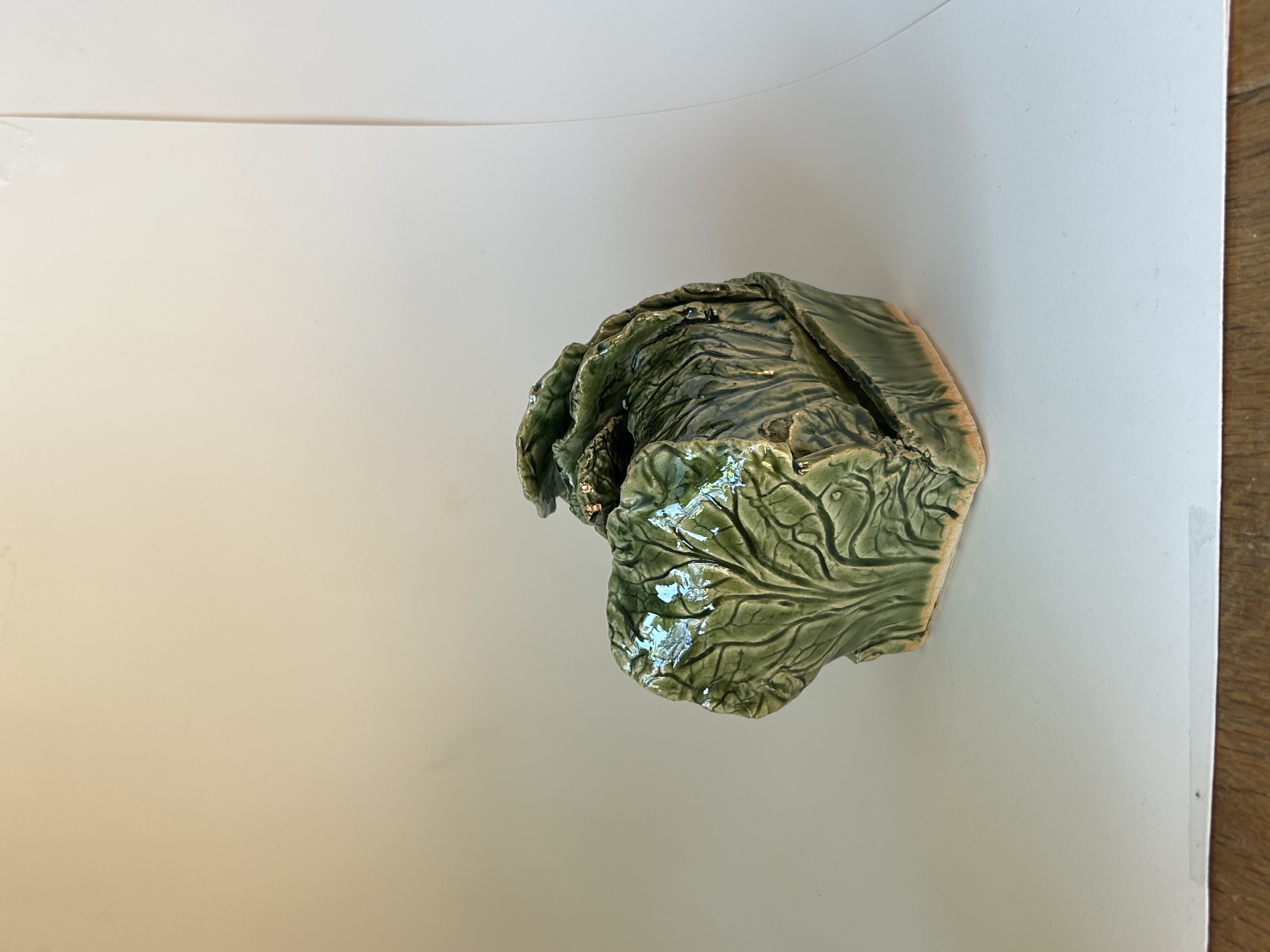 Cabbage leaf vase